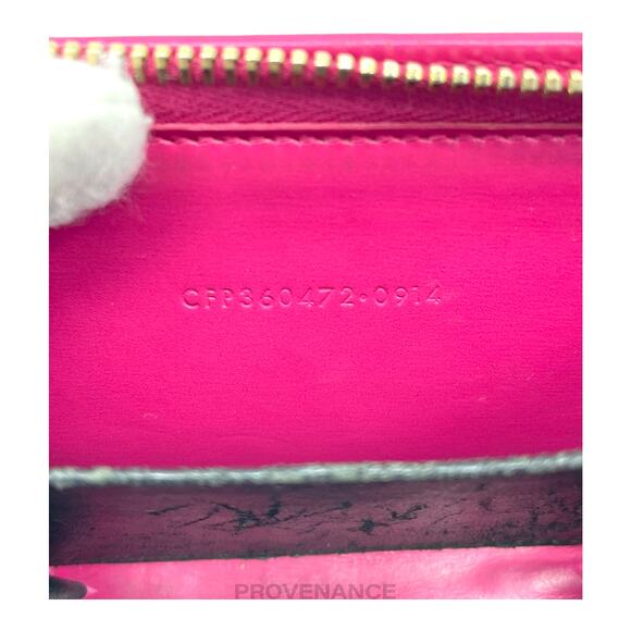 🔴 Saint Laurent Paris SLP Compact Zip Card Wallet - Pink - Picture 8 of 8